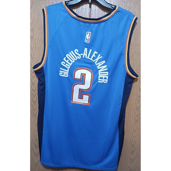 Shai Gilgeous-Alexander-(MVP!)-(Nike)-(Thunder)-(Blue)-(Jersey)-(Used)-(XL)-$90 - Picture 5 of 12